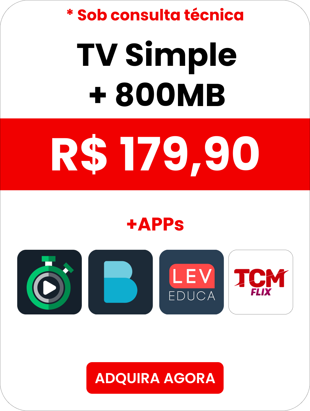 TV Simple + 800MB - M